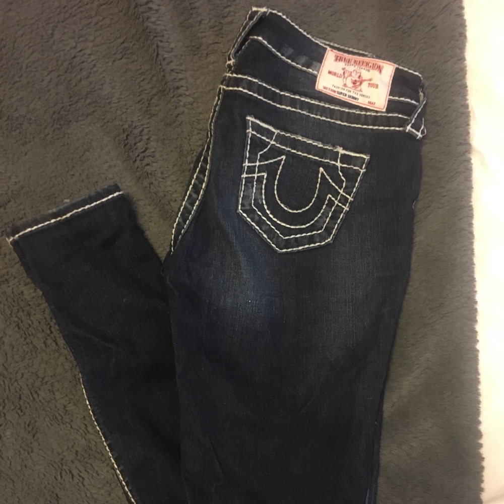 True religion skinny distressed jeans